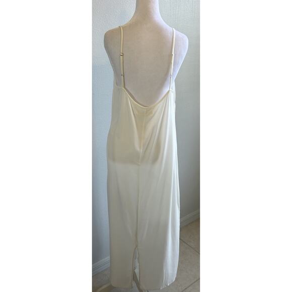Christy Dawn Casual Slip Dress Maxi Long Recycle ECO Luxury Minimal USA XL - Picture 5 of 13